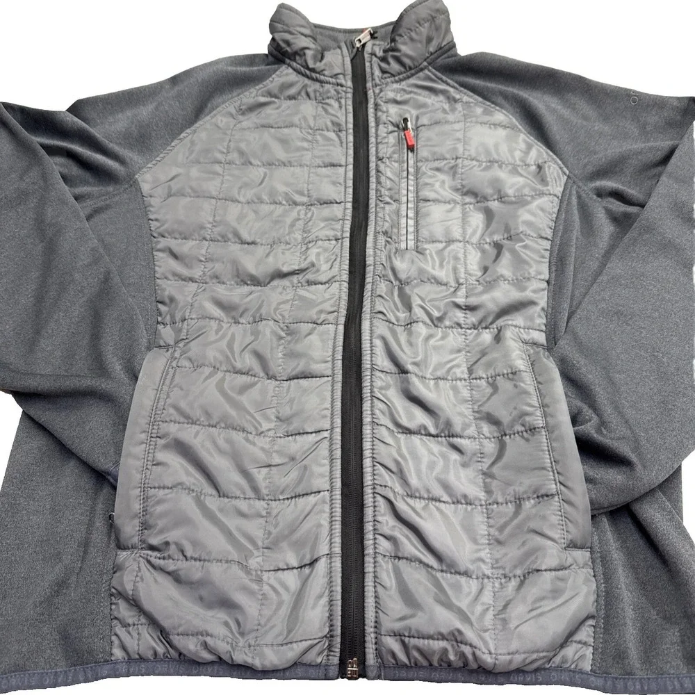 Orvis Quilted Lightweight Jacket Mens Size M Gray 3h